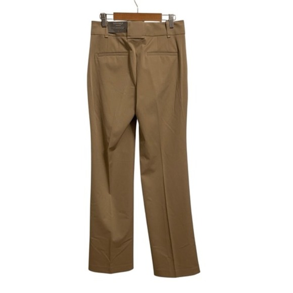 Ann Taylor Signature Fit Trouser Leg Pants Khaki Tan Size 0 Dress Pants Business - Picture 4 of 6